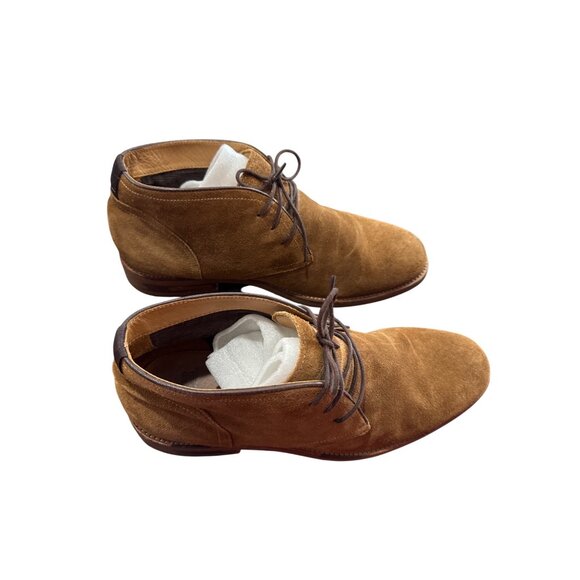 Warfield Grand Mens Brown Leather Suede Ankle Chukka Boots Size 10.5 SKU 8665 - Picture 3 of 16